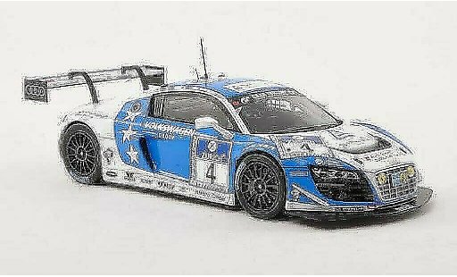 Audi R8 lms 1/43 Minichamps Ultra No.4 Phoenix Racing 24h ADAC Nurburgring 2013 /Stippler coche miniatura