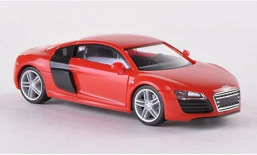 Audi R8 coupe 1/87 Herpa rojo/negro Facelift coche miniatura