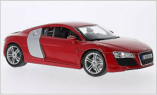 Audi R8 coupe 1/18 Maisto rojo/gris coche miniatura