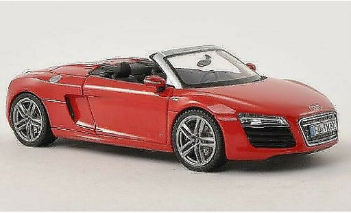 Audi R8 spyder 1/43 Schuco Facelift rojo coche miniatura