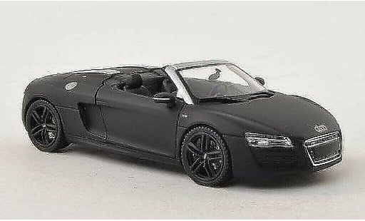Audi R8 spyder 1/43 Schuco mate-negro coche miniatura
