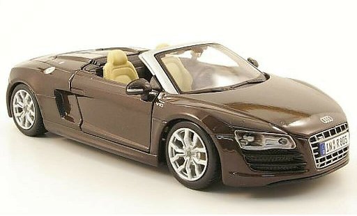 Audi R8 spyder 1/24 Maisto marron coche miniatura