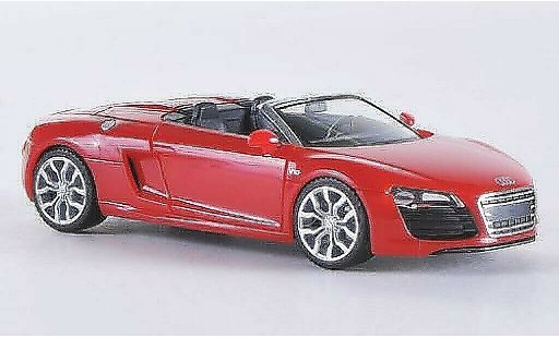Audi R8 spyder 1/87 Herpa rojo 2012 coche miniatura