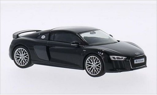 Audi R8 v10 plus 1/43 Herpa metalico negro coche miniatura
