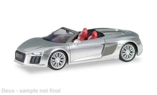 Audi R8 1/87 Herpa V10 Spyder silber 1:87 coche miniatura