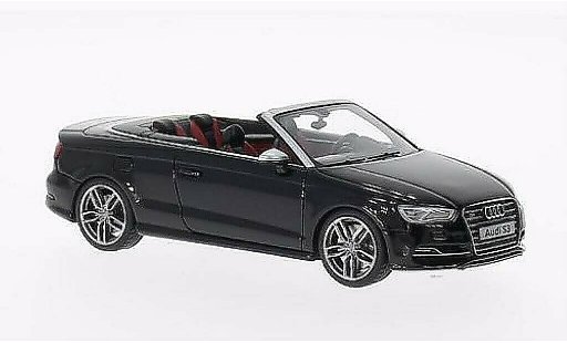 Audi S3 cabriolet stronic 1/43 Minichamps Descapotable negro 2013 coche miniatura