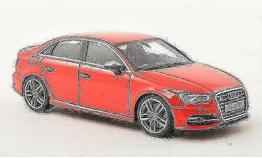 Audi S3 berline 1/43 Minichamps Limusina rojo 2013 coche miniatura