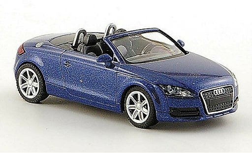 Audi TT roadster 1/87 Wiking azul coche miniatura