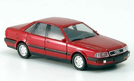 Audi V8 berline 1/87 Herpa rojo coche miniatura