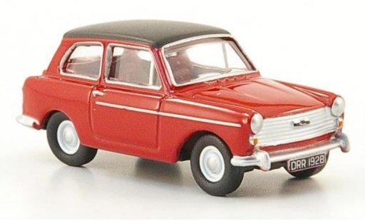 Austin A40 berline 1/76 Oxford rojo/negro coche miniatura