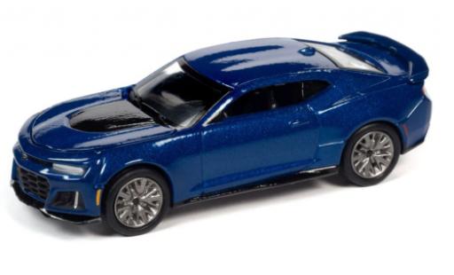Coche miniatura Chevrolet Camaro 1/64 Auto World ZL1 metallise azul 2018 Chevrolet Camaro 1/64 Auto World ZL1 metallise azul 2018 coche miniatura