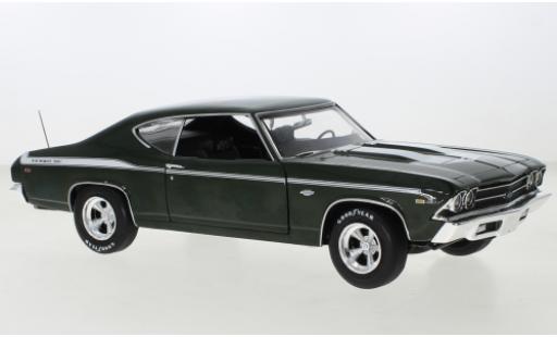 Chevrolet Chevelle 1/18 Auto World Yenko metallise verde/blanco 1969 coche miniatura