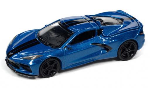 Coche miniatura Chevrolet Corvette 1/64 Auto World (C8) Stingray metallise azul 2020 Chevrolet Corvette 1/64 Auto World (C8) Stingray metallise azul 2020 coche miniatura