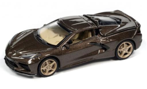 Coche miniatura Chevrolet Corvette 1/64 Auto World (C8) Stingray metallise brun 2020 Chevrolet Corvette 1/64 Auto World (C8) Stingray metallise brun 2020 coche miniatura