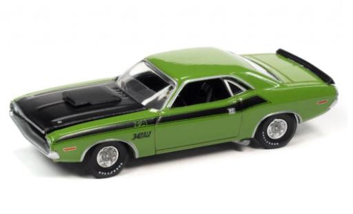 Coche miniatura Dodge Challenger 1/64 Auto World T/A la chaux/negro 1970 Dodge Challenger 1/64 Auto World T/A la chaux/negro 1970 coche miniatura