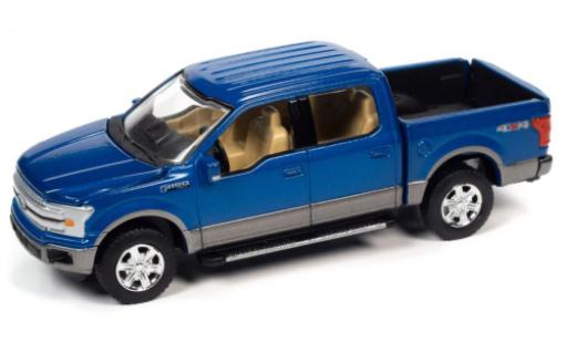 Coche miniatura Ford F-1 1/64 Auto World 50 Lariat metallise azul foncé 2019 Ford F-1 1/64 Auto World 50 Lariat metallise azul foncé 2019 coche miniatura