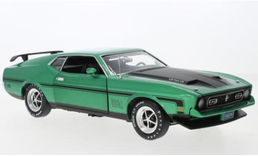 Coche miniatura Ford Mustang 1/18 Auto World Mach 1 metallise verde/matt-negro 1971 Ford Mustang 1/18 Auto World Mach 1 metallise verde/matt-negro 1971 coche miniatura