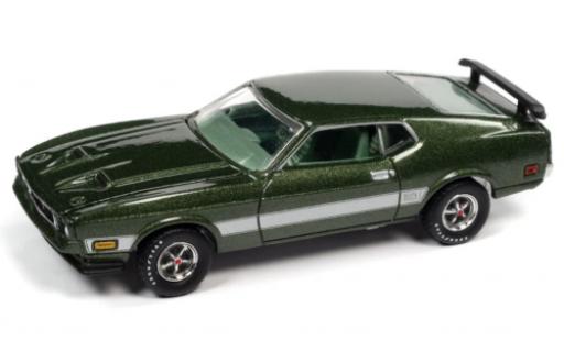 Coche miniatura Ford Mustang 1/64 Auto World Mach 1 metallise verde 1973 Ford Mustang 1/64 Auto World Mach 1 metallise verde 1973 coche miniatura