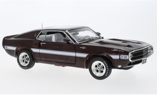 Shelby GT 500 1/18 Auto World Ford Mustang rouge foncé 1969 coche miniatura