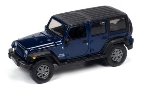 Coche miniatura Jeep Wrangler 1/64 Auto World JK Unlimited Sport azul foncé 2018 Jeep Wrangler 1/64 Auto World JK Unlimited Sport azul foncé 2018 coche miniatura