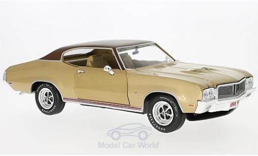 Coche miniatura Buick GS 1/18 Auto World Stage 1 metalico beige/marron 1970 Buick GS 1/18 Auto World Stage 1 metalico beige/marron 1970 coche miniatura
