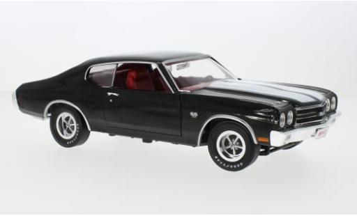Chevrolet Chevelle 1/18 Auto World SS schwarz/weiss 1970 1:18 coche miniatura