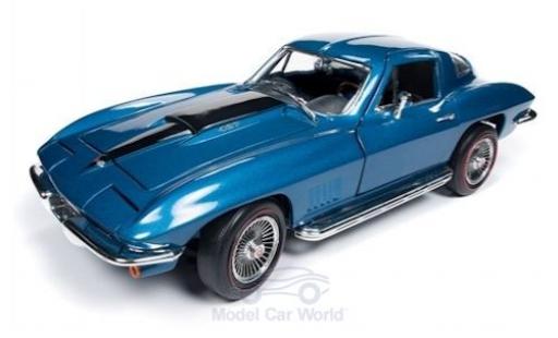 Coche miniatura Chevrolet Corvette 1/18 Auto World 427 metalico azul 1967 Chevrolet Corvette 1/18 Auto World 427 metalico azul 1967 coche miniatura