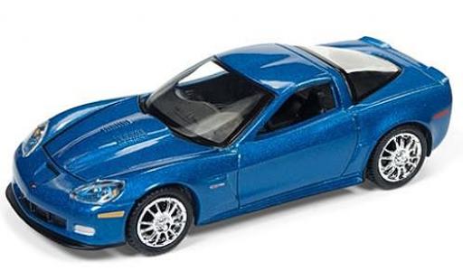 Chevrolet Corvette 1/64 Auto World Z06 metalico azul 2011 sans Vitrine coche miniatura