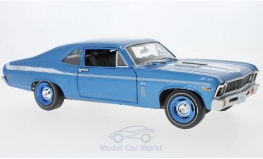 Coche miniatura Chevrolet Nova 1969 1/18 Auto World Yenko Coupe metalico azul 1969 Chevrolet Nova 1969 1/18 Auto World Yenko Coupe metalico azul 1969 coche miniatura