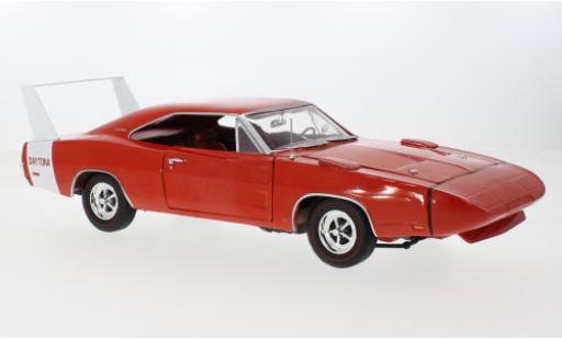 Dodge Charger 1/18 Auto World Daytona rojo/weiss 1969 1:18 coche miniatura