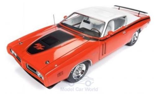 Coche miniatura Dodge Charger 1/18 Auto World R/T Hardtop naranja/blanco 1971 Dodge Charger 1/18 Auto World R/T Hardtop naranja/blanco 1971 coche miniatura