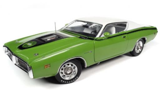 Coche miniatura Dodge Charger 1/18 Auto World Super Bee verde/blanco 1971 Dodge Charger 1/18 Auto World Super Bee verde/blanco 1971 coche miniatura