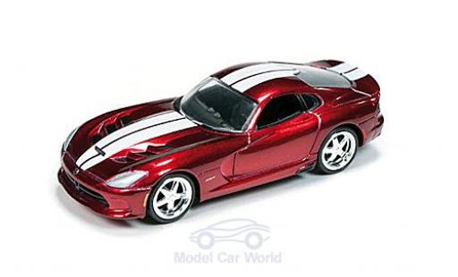 Coche miniatura Dodge Viper 1/64 Auto World SRT metalico rojo/blanco 2014 Special Version Dodge Viper 1/64 Auto World SRT metalico rojo/blanco 2014 Special Version coche miniatura