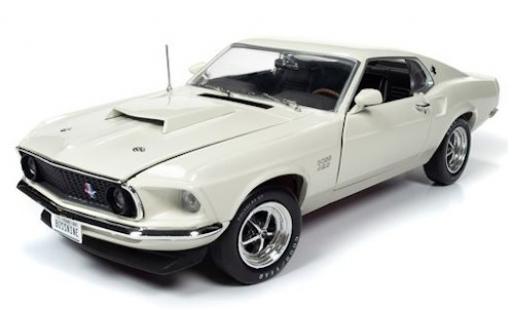 Coche miniatura Ford Mustang 1/18 Auto World Boss 429 blanco 1969 Ford Mustang 1/18 Auto World Boss 429 blanco 1969 coche miniatura