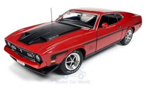 Coche miniatura Ford Mustang 1/18 Auto World Mach 1 rojo/negro 1971 Ford Mustang 1/18 Auto World Mach 1 rojo/negro 1971 coche miniatura