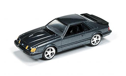 Coche miniatura Ford Mustang 1/64 Auto World SVO metalico gris 1984 Ford Mustang 1/64 Auto World SVO metalico gris 1984 coche miniatura