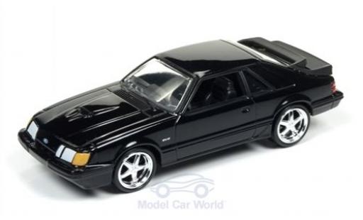 Coche miniatura Ford Mustang 1/64 Auto World SVO negro 1985 Ford Mustang 1/64 Auto World SVO negro 1985 coche miniatura