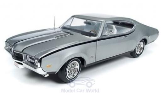 Coche miniatura Oldsmobile Cutlass 1/18 Auto World Hurst gris 1968 Oldsmobile Cutlass 1/18 Auto World Hurst gris 1968 coche miniatura