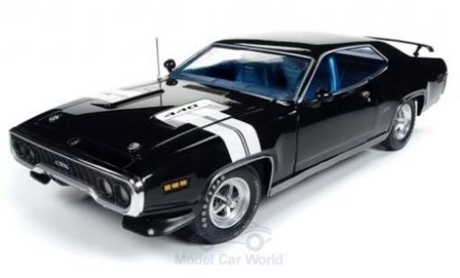 Coche miniatura Plymouth GTX 1/18 Auto World negro/blanco 1971 Plymouth GTX 1/18 Auto World negro/blanco 1971 coche miniatura