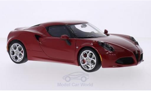 Coche miniatura Alfa Romeo 4C 1/18 AUTOart rojo Alfa Romeo 4C 1/18 AUTOart rojo coche miniatura