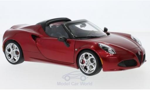Coche miniatura Alfa Romeo 4C 1/18 AUTOart Spider rojo 2015 Alfa Romeo 4C 1/18 AUTOart Spider rojo 2015 coche miniatura