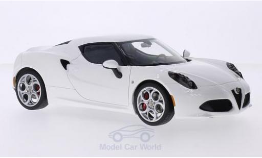 Coche miniatura Alfa Romeo 4C 1/18 AUTOart blanco 2013 Alfa Romeo 4C 1/18 AUTOart blanco 2013 coche miniatura