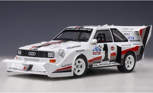 Coche miniatura Audi Sport Quattro 1/18 AUTOart Sport quattro S1 E2 No.1 International Hill Climb Pikes Peak 1987 Audi Sport Quattro 1/18 AUTOart Sport quattro S1 E2 No.1 International Hill Climb Pikes Peak 1987 coche miniatura