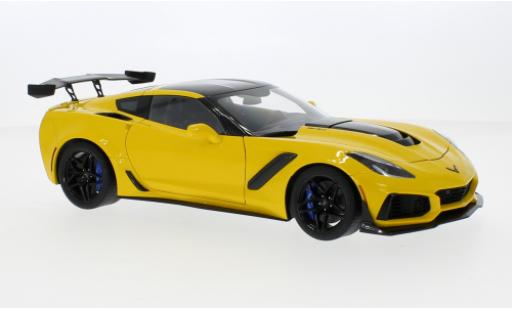 Coche miniatura Chevrolet Corvette 1/18 AUTOart (C7) ZR1 amarillo 2019 Chevrolet Corvette 1/18 AUTOart (C7) ZR1 amarillo 2019 coche miniatura