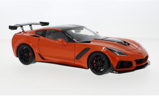 Coche miniatura Chevrolet Corvette 1/18 AUTOart (C7) ZR1 naranja 2019 Chevrolet Corvette 1/18 AUTOart (C7) ZR1 naranja 2019 coche miniatura