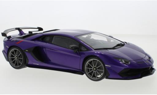 Coche miniatura Lamborghini Aventador 1/18 AUTOart SVJ metallise purpura 2019 Lamborghini Aventador 1/18 AUTOart SVJ metallise purpura 2019 coche miniatura