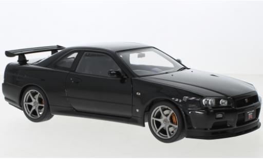 Coche miniatura Nissan Skyline 1/18 AUTOart GT-R (R34) V-Spec II metallise negro Nissan Skyline 1/18 AUTOart GT-R (R34) V-Spec II metallise negro coche miniatura