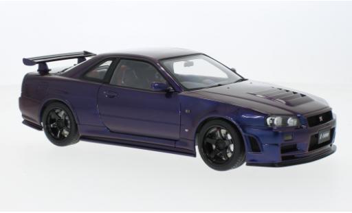 Coche miniatura Nissan Skyline 1/18 AUTOart GT-R (R34) Z-Tune metallise violett 2005 Nissan Skyline 1/18 AUTOart GT-R (R34) Z-Tune metallise violett 2005 coche miniatura