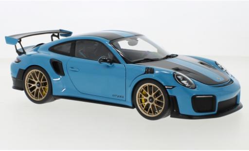Coche miniatura Porsche 991 GT2 RS 1/18 AUTOart 911 (.2) azul 2017 Porsche 991 GT2 RS 1/18 AUTOart 911 (.2) azul 2017 coche miniatura
