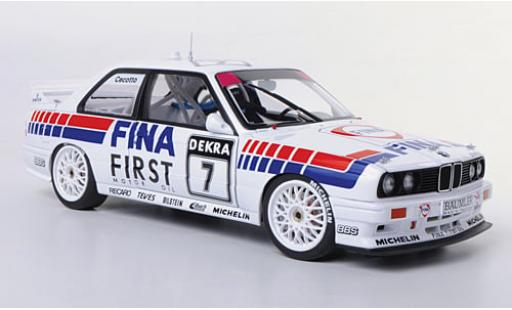 Coche miniatura Bmw M3 1/18 AUTOart (E30) No.7 Fina DTM 1992 1:18 Bmw M3 1/18 AUTOart (E30) No.7 Fina DTM 1992 1:18 coche miniatura